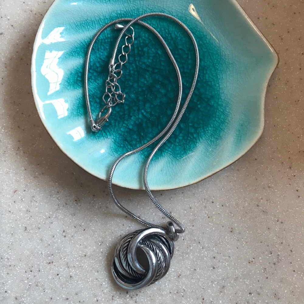 3/$15 Silver Knotted Necklace